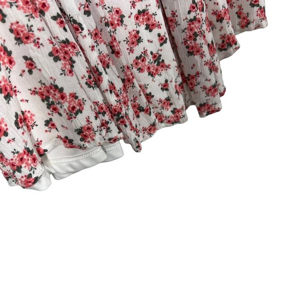 Torrid White Pink Floral Print Gauzy Sleeveless Sheath Dress 18 - Picture 5 of 11